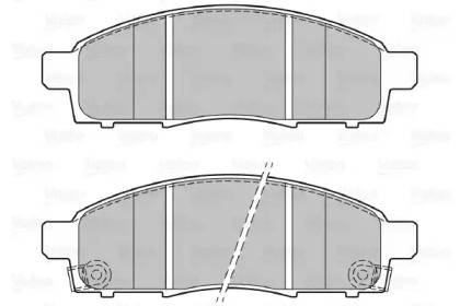 Комплект тормозных колодок (VALEO: 601125)