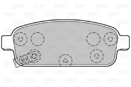 Комплект тормозных колодок (VALEO: 601055)