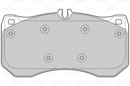 Комплект тормозных колодок (VALEO: 601542)
