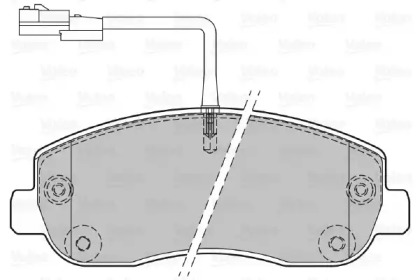 Комплект тормозных колодок (VALEO: 601150)