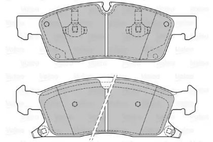 Комплект тормозных колодок (VALEO: 601281)