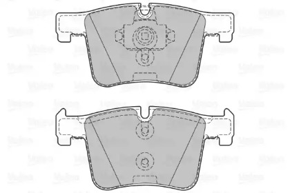 Комплект тормозных колодок (VALEO: 601288)