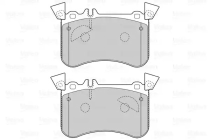 Комплект тормозных колодок (VALEO: 601552)