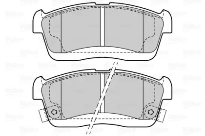 Комплект тормозных колодок (VALEO: 601525)