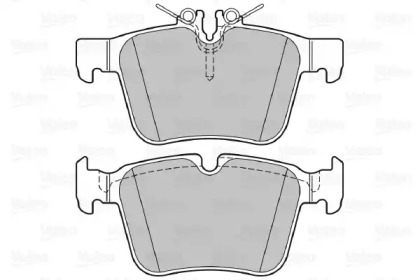 Комплект тормозных колодок (VALEO: 601489)