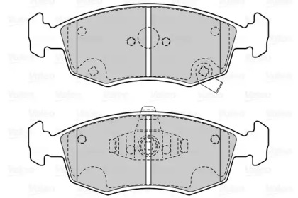 Комплект тормозных колодок (VALEO: 601514)