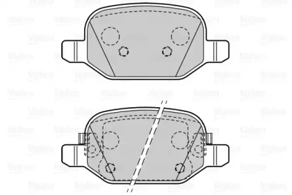 Комплект тормозных колодок (VALEO: 601550)