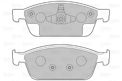 Комплект тормозных колодок (VALEO: 601373)