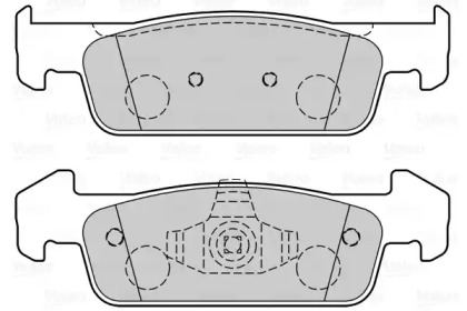 Комплект тормозных колодок (VALEO: 601412)