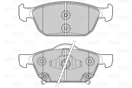 Комплект тормозных колодок (VALEO: 601508)