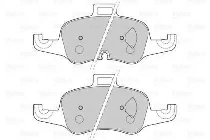 Комплект тормозных колодок (VALEO: 601506)