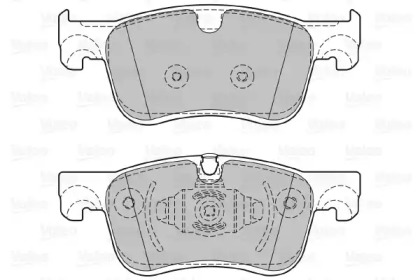 Комплект тормозных колодок (VALEO: 601410)