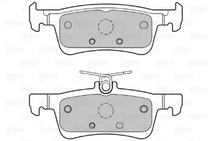 Комплект тормозных колодок (VALEO: 601408)