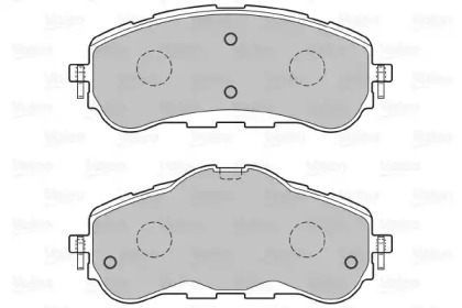 Комплект тормозных колодок (VALEO: 601394)