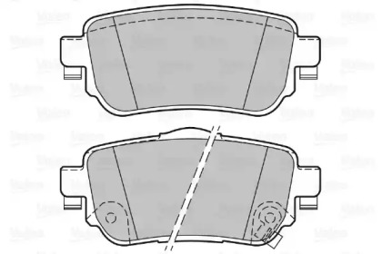 Комплект тормозных колодок (VALEO: 601416)