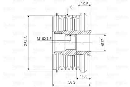 Механизм свободного хода (VALEO: 588002)