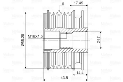 Механизм свободного хода (VALEO: 588004)