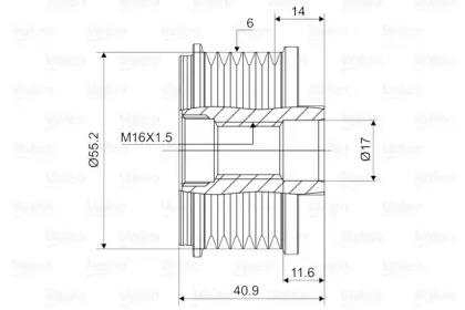 Механизм свободного хода (VALEO: 588005)