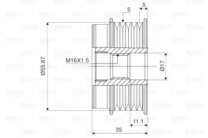 Механизм свободного хода (VALEO: 588008)