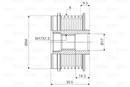 Механизм свободного хода (VALEO: 588012)