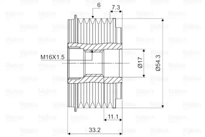 Механизм свободного хода (VALEO: 588015)