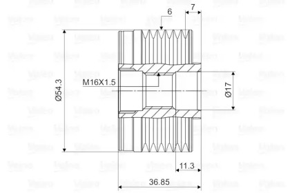 Механизм свободного хода (VALEO: 588017)