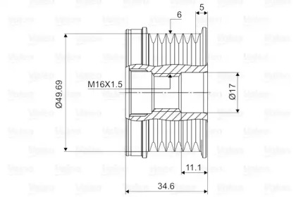 Механизм свободного хода (VALEO: 588018)