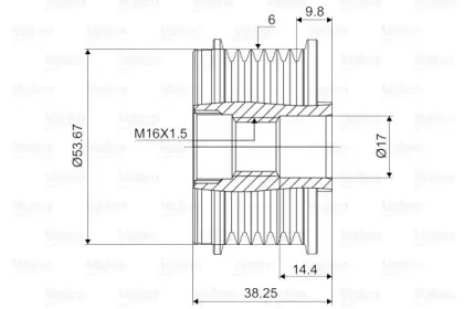 Механизм свободного хода (VALEO: 588028)