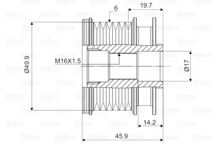 Механизм свободного хода (VALEO: 588031)