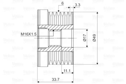 Механизм свободного хода (VALEO: 588036)