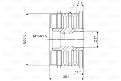 Механизм свободного хода (VALEO: 588041)