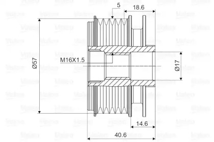 Механизм свободного хода (VALEO: 588043)