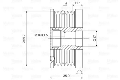 Механизм свободного хода (VALEO: 588046)