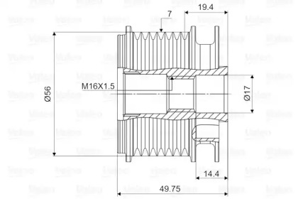 Механизм свободного хода (VALEO: 588052)