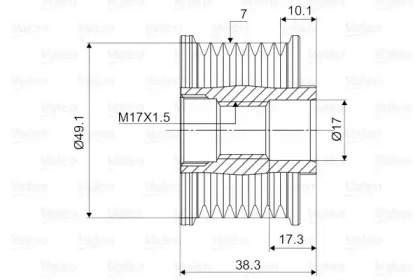 Механизм свободного хода (VALEO: 588063)