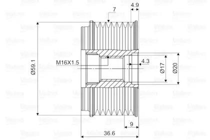 Механизм свободного хода (VALEO: 588070)