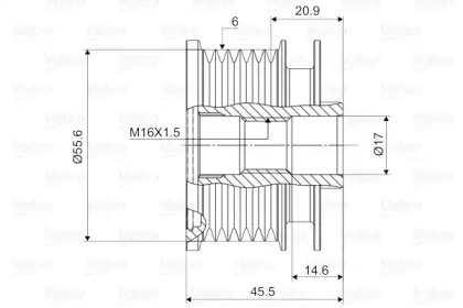 Механизм свободного хода (VALEO: 588071)