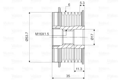 Механизм свободного хода (VALEO: 588080)