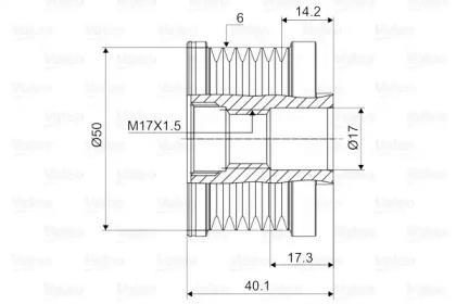 Механизм свободного хода (VALEO: 588081)