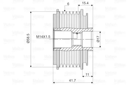 Механизм свободного хода (VALEO: 588091)