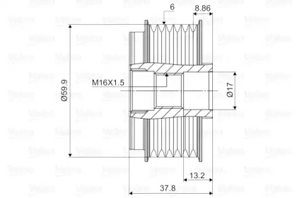 Механизм свободного хода (VALEO: 588094)