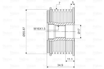 Механизм свободного хода (VALEO: 588096)