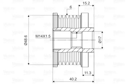 Механизм свободного хода (VALEO: 588102)