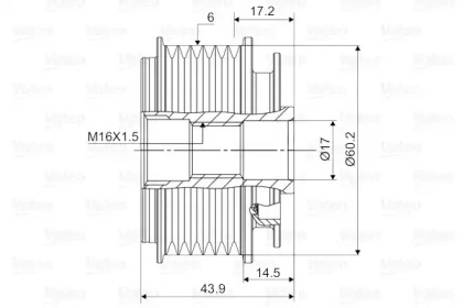 Механизм свободного хода (VALEO: 588117)