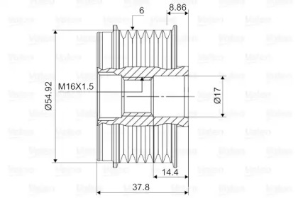 Механизм свободного хода (VALEO: 588121)