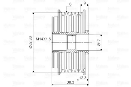 Механизм свободного хода (VALEO: 588127)