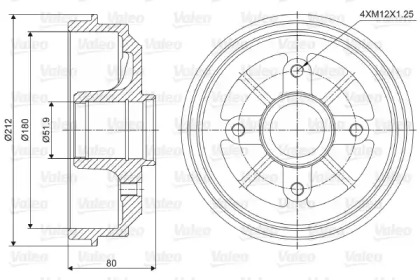 Тормозный барабан (VALEO: 237001)