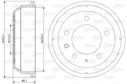 Тормозный барабан (VALEO: 237004)