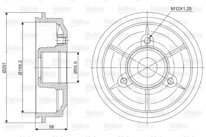 Тормозный барабан (VALEO: 237010)