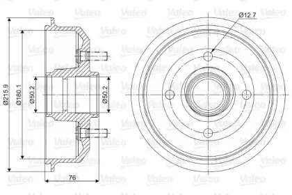 Тормозный барабан (VALEO: 237032)